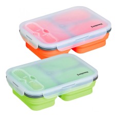 Pojemnik obiadowy Klausberg KB-7024 lunchbox silikonowy 3-komorowy 1100 ml