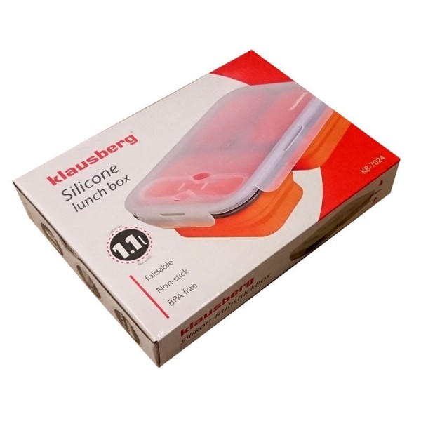 Pojemnik obiadowy Klausberg KB-7024 lunchbox silikonowy 3-komorowy 1100 ml
