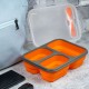 Pojemnik obiadowy Klausberg KB-7024 lunchbox silikonowy 3-komorowy 1100 ml