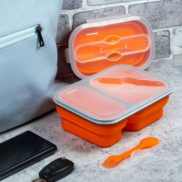Pojemnik obiadowy Klausberg KB-7023 2-komorowy silikonowy 900 ml