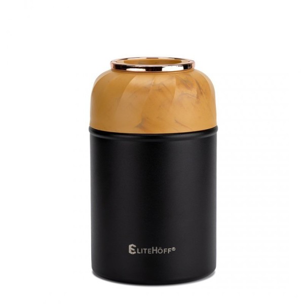 Термос обідній, TERMOS, E-8249 з мискою і складною ложкою, 500 мл — для підігріву та зберігання обіду