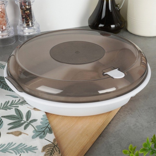 Контейнер для мікрохвильовки, EXCELLENT HOUSEWARE, модель 229123 — роздільний 25 см для розігріву їжі