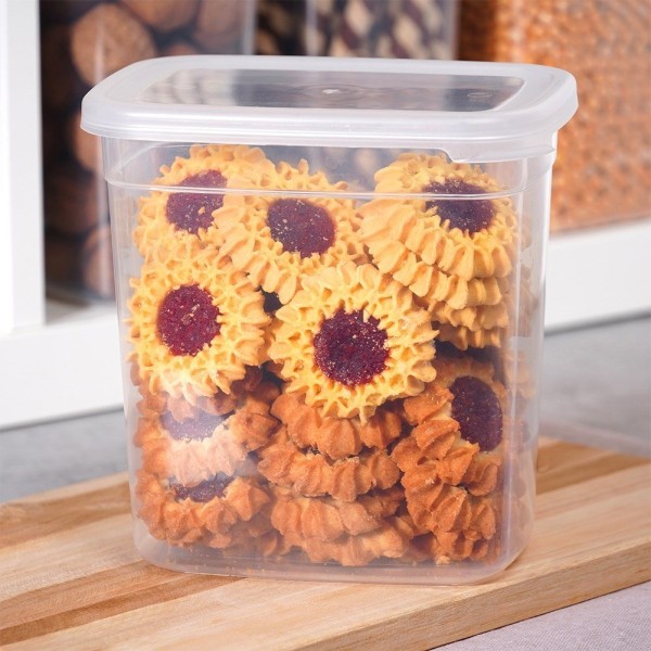 Контейнер для сипучих VILDE 229147, з кришкою, 1.85 л — для зберігання макарону, солі, цукру