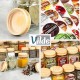 Набір для зберігання спецій, VILDE 24 шт (100 мл скляні баночки + 90 етикеток)