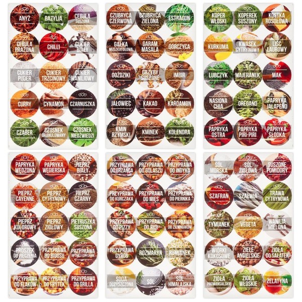 Набір для зберігання спецій, VILDE 24 шт (100 мл скляні баночки + 90 етикеток)