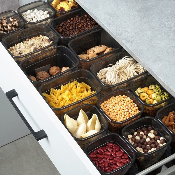 Контейнер для сипучих VILDE 229113, 1.85 л з кришкою — для зберігання борошна, цукру, круп