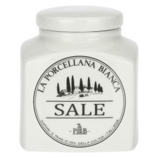 Pojemnik na sól La Porcellana Bianca Conserva 500 ml do kuchni