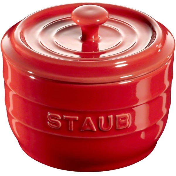 Pojemnik na sól Staub Storage 250 ml czerwony do przechowywania przypraw