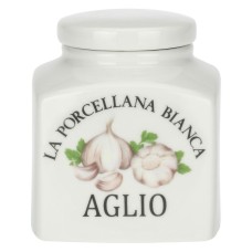 Pojemnik na czosnek La Porcellana Bianca Conserva 500 ml do przechowywania przypraw