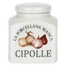 Pojemnik na cebulę La Porcellana Bianca Conserva 3,5 l do kuchni