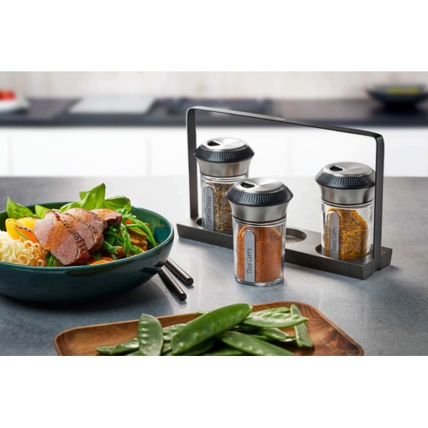 Набір для зберігання спецій, GEFU X-PLOSION®, 3 контейнери із кришками для кухні