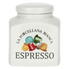 Pojemnik na kapsułki do espresso La Porcellana Bianca Conserva 1,8 l