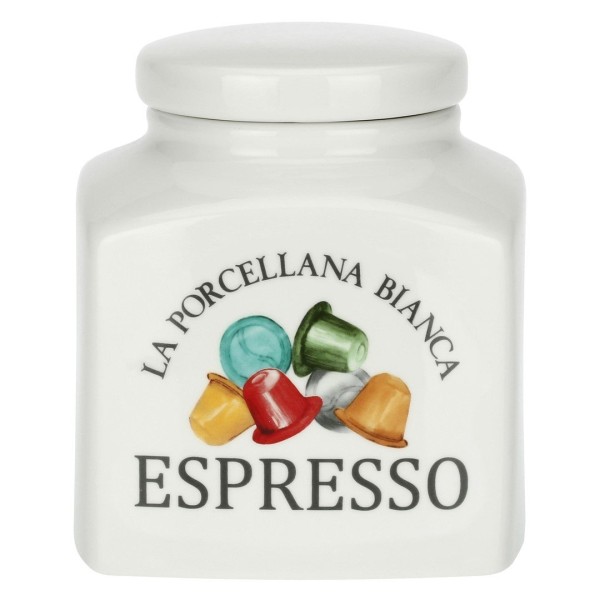 Pojemnik na kapsułki do espresso La Porcellana Bianca Conserva 1,8 l