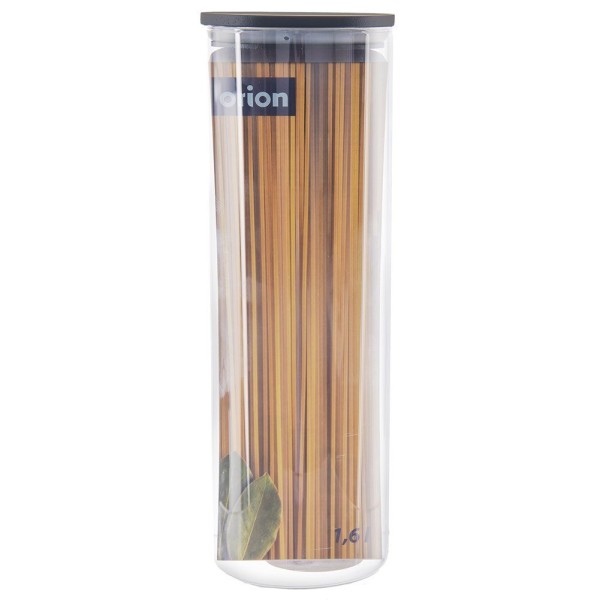 Контейнер для сипучих Orion 127581, скляний 1.5 л з кришкою і гумкою для зберігання продуків