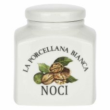 Pojemnik na orzechy włoskie La Porcellana Bianca Conserva 500 ml do przechowywania żywności