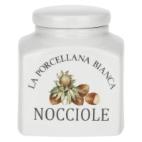 Pojemnik na orzechy laskowe La Porcellana Bianca Conserva 500 ml do przechowywania