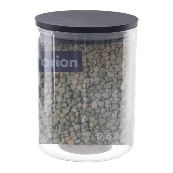 Контейнер для сипучих ORION 127578, скляний 600 мл з кришкою та ущільнювачем (для зберігання спецій)