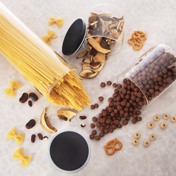 Контейнер для сипучих ORION 127578, скляний 600 мл з кришкою та ущільнювачем (для зберігання спецій)