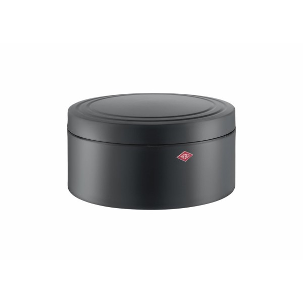 Pojemnik na pieczywo, Classic Line, okrągły grafitowy mat, do przechowywania chleba