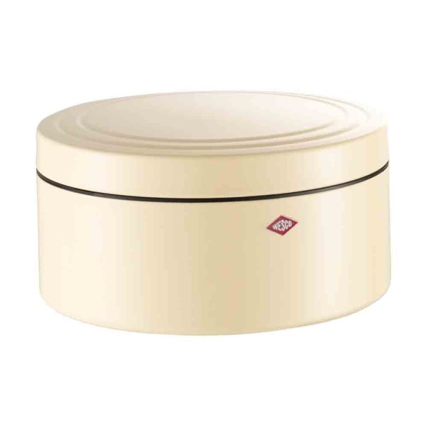 Pojemnik na pieczywo, Classic Line, okrągły beżowy, do przechowywania chleba