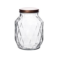 Słoik kuchenny BASIC KITCHEN diamentowy 2700 ml do przechowywania żywności
