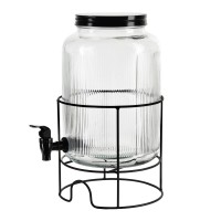 Кухонний скляний слоїк Modern Kitchen з краником 5,2 л для зберігання продуктів