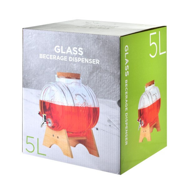 Słoik kuchenny Modern Kitchen z kranikiem do przechowywania napojów 5L