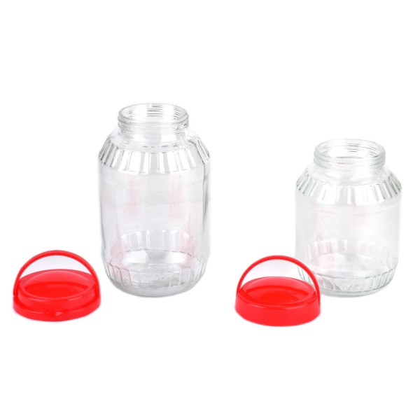 Słoik kuchenny Basic Kitchen 2,0L z uchwytem 14x21,5 cm