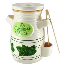 КЕРАМІЧНА БАНКА ДЛЯ ОГІРКА 4 Л + ЯЗИК