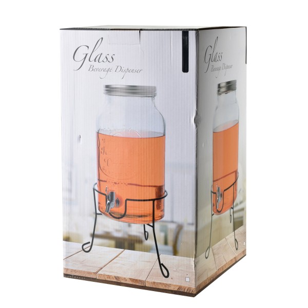 Słoik kuchenny Modern Kitchen z kranikiem 6L do przechowywania napojów