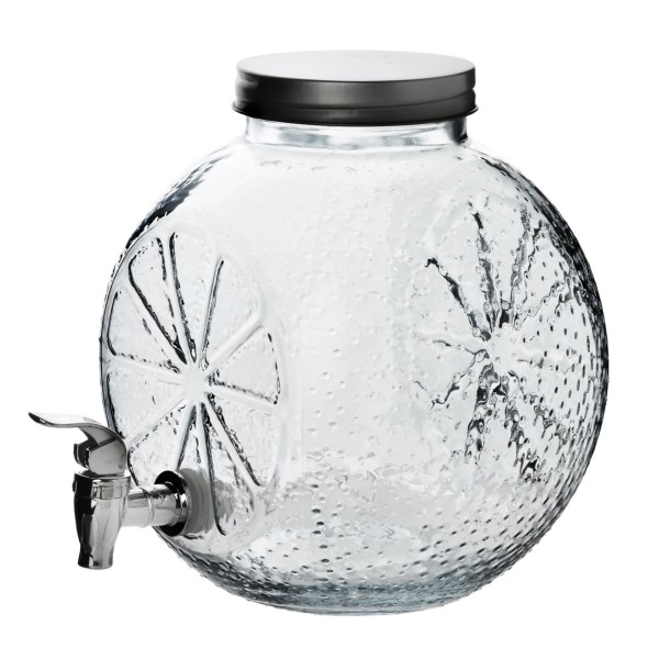 Słoik kuchenny Modern Kitchen szklany z kranikiem 5L do przechowywania napojów
