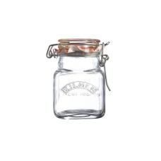 Скляна банка KIL Square Clip Top Jar, 0,07 л — для зберігання спецій, герметична