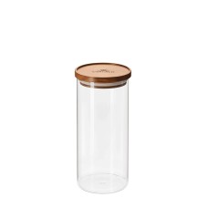 Słoik kuchenny Pojemnik z akacjową pokrywką 1250ml 9,5x22,6cm