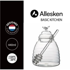 Słoik na miód BASIC KITCHEN 500 ml — słoik kuchenny do przechowywania miodu