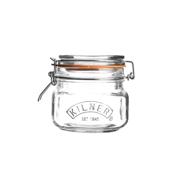 Słoik kuchenny, KIL, Square Clip Top Jar, 0,5 l, szczelny, kwadratowy