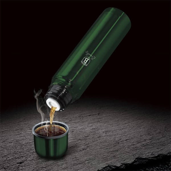Термос для напоїв Berlinger Haus Metallic Line Emerald 0.75 л стальний BH-6378