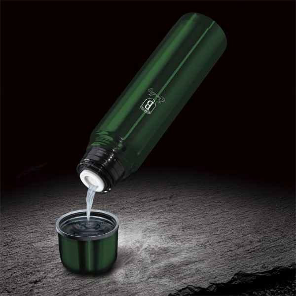 Термос для напоїв Berlinger Haus Metallic Line Emerald 0.75 л стальний BH-6378