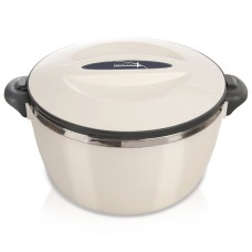 Термос для їжі Orion TERMO 3,5L, сталева термоміса кремова — зберігання супу і морозива (3,5 л)