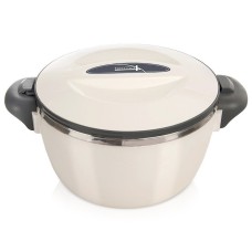 Термос для їжі Orion TERMO 900 мл, сталева термомиска — для супу та морозива, кремовий