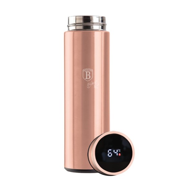Termos termiczny Berlinger Haus Rose Gold 0,45L z wskaźnikiem temperatury LED BH-7954