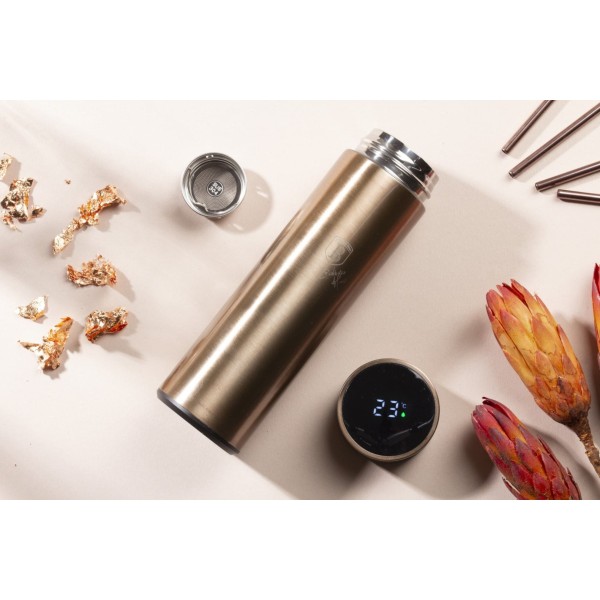 Termos termiczny Berlinger Haus Rose Gold 0,45L z wskaźnikiem temperatury LED BH-7954