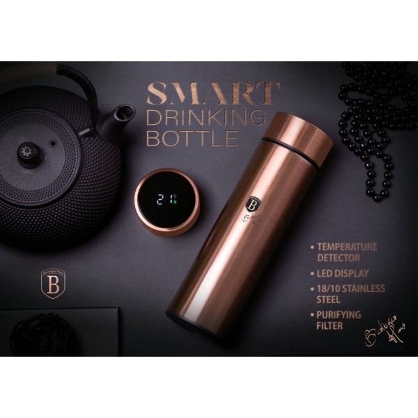 Termos termiczny Berlinger Haus Rose Gold 0,45L z wskaźnikiem temperatury LED BH-7954
