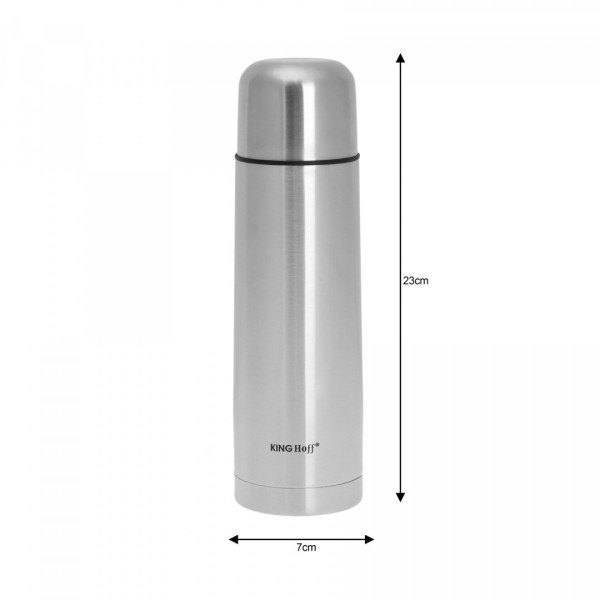 Termos termiczny Kinghoff KH-4052 0,5L stalowy z pokrowcem do napojów