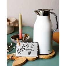 Термос Alfi Skyline 1,5 л білий матовий для збереження гарячих і холодних напоїв