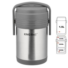 Termos obiadowy KiNGHOFF KH-4075 stalowy 1,5 l do przechowywania żywności