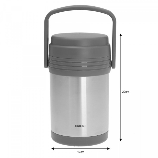 Termos obiadowy KiNGHOFF KH-4075 stalowy 1,5 l do przechowywania żywności