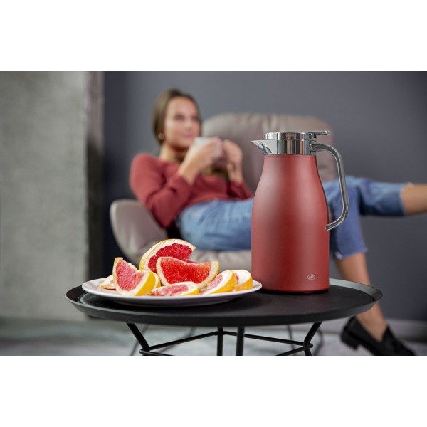 Термос Alfi Skyline med red mat 1 л для збереження температури напоїв під час поїздок та офісу