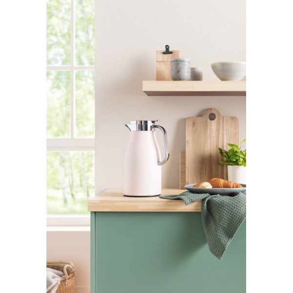 Термос Alfi Skyline 1 л пастельний рожевий матовий для збереження напоїв теплими або холодними