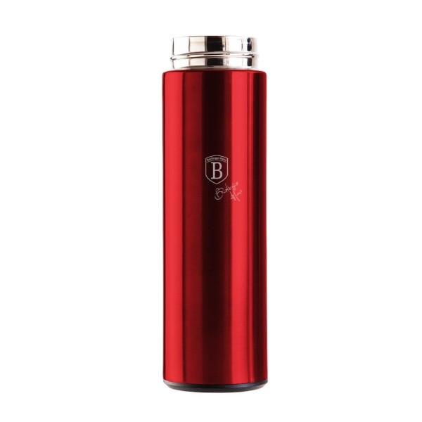Termos termiczny Berlinger Haus Burgundy BH-7955 stalowy 0,45l z wskaźnikiem LED temperatury