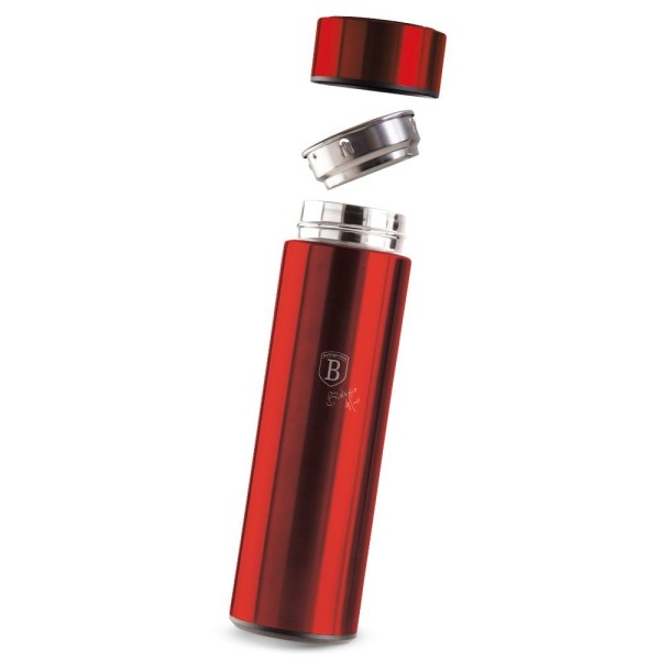 Termos termiczny Berlinger Haus Burgundy BH-7955 stalowy 0,45l z wskaźnikiem LED temperatury